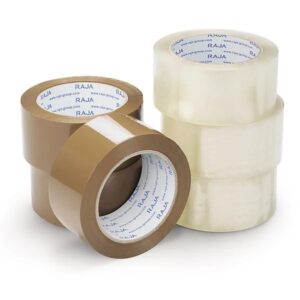 RAJA Mini Pack Of Low Noise Polypropylene Packaging Tape